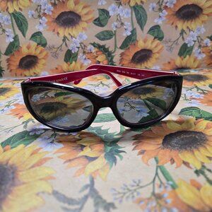 Kate Spade Bri/s DC8 XO Sunglasses Navy, White, and Red